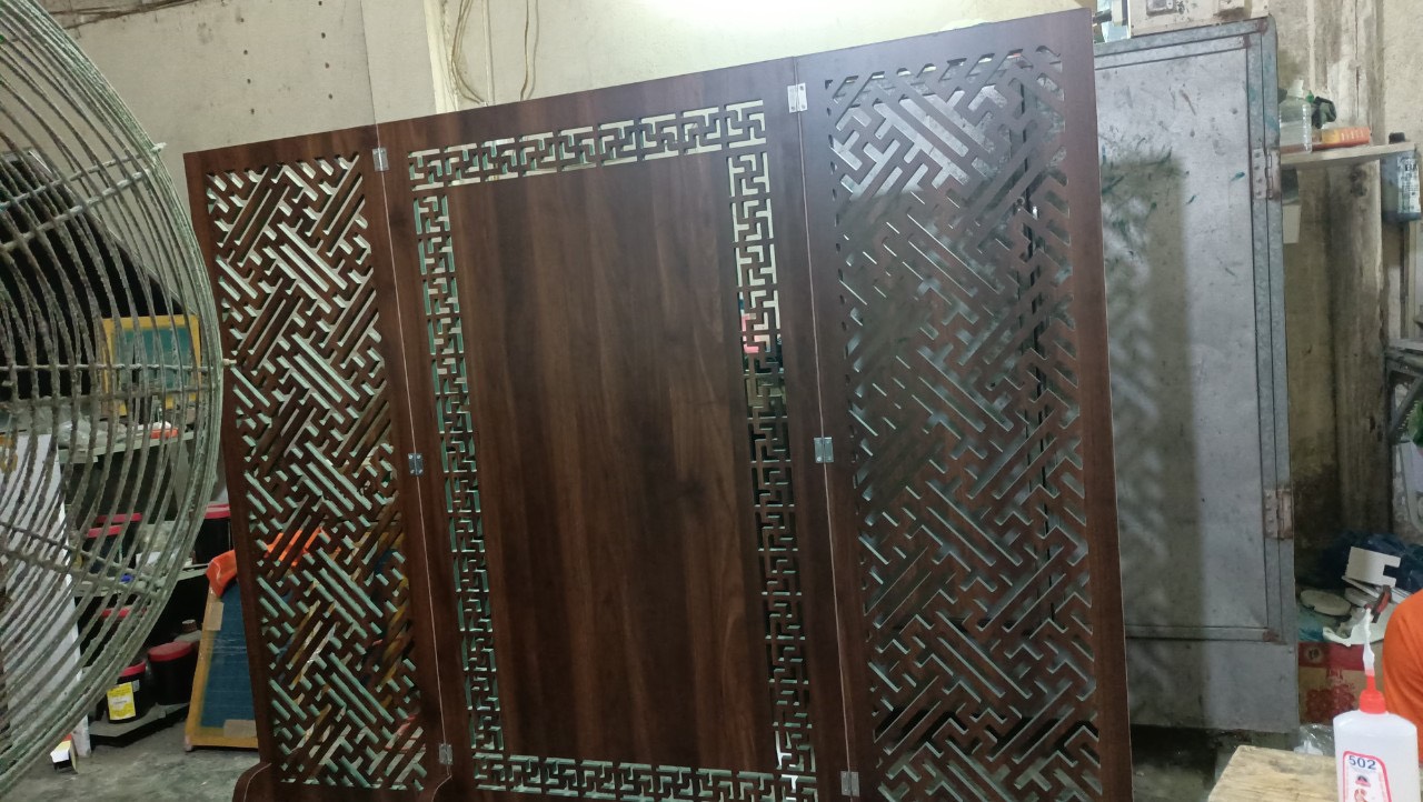 Kệ Vách Gỗ Công Nghiệp Mẫu 02 Hải Phòng.